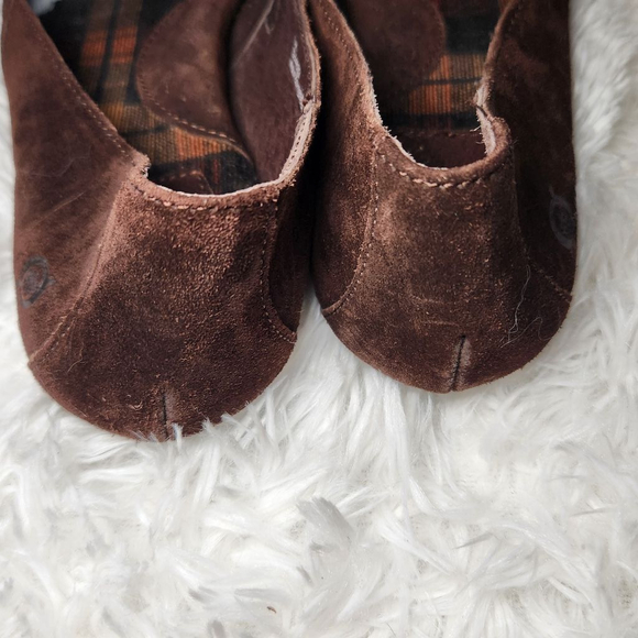 Born Sebra Brown Suede Slip On Shoes - Picture 4 of 9